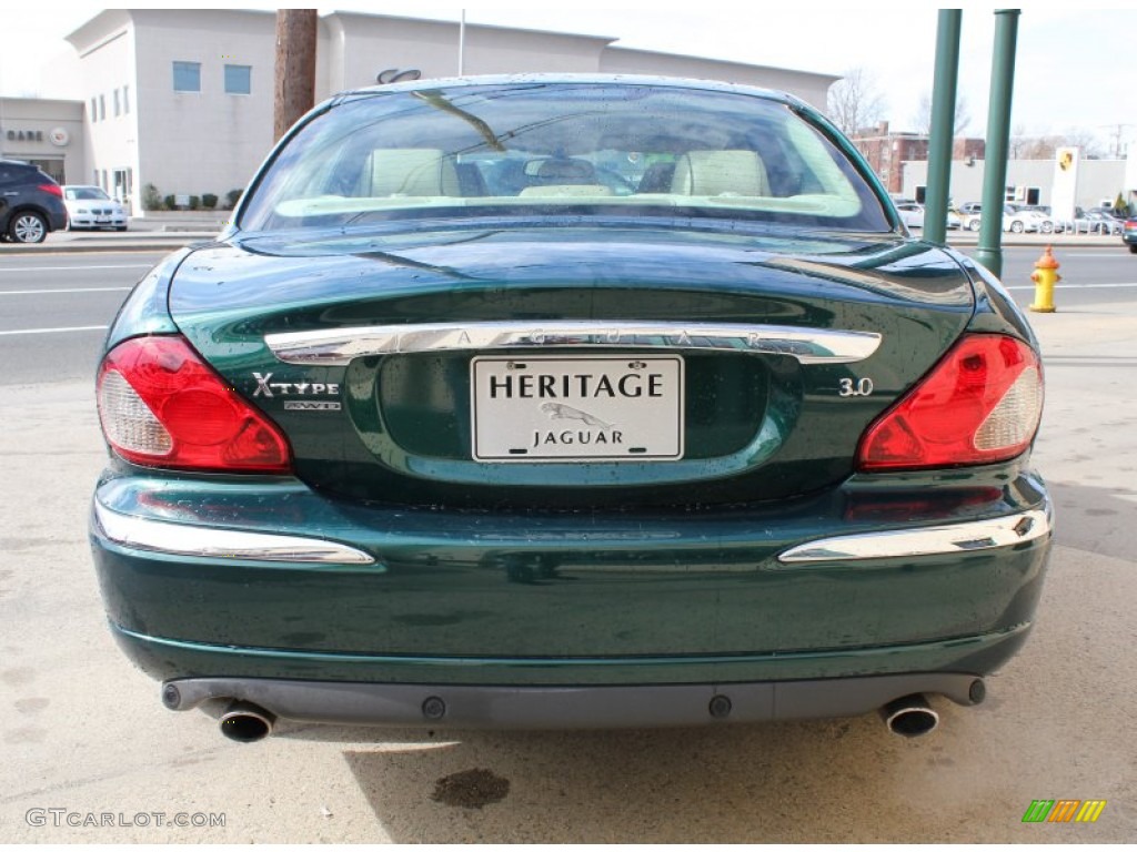 2008 X-Type 3.0 Sedan - Emerald Fire Metallic / Champagne photo #5
