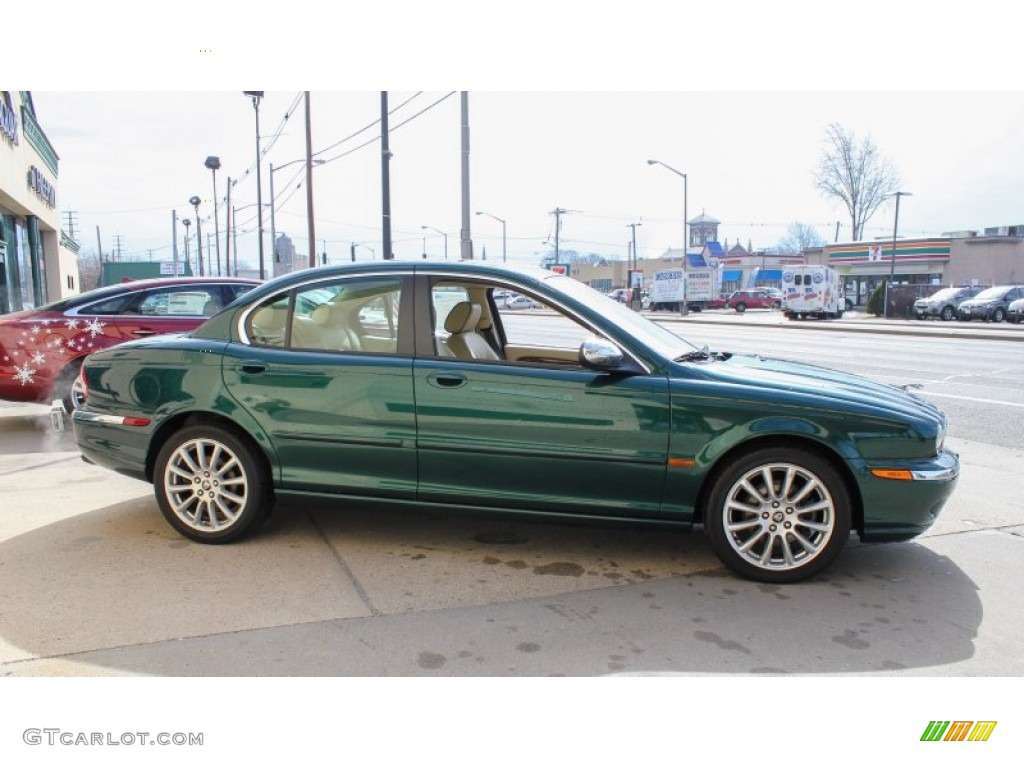 2008 X-Type 3.0 Sedan - Emerald Fire Metallic / Champagne photo #7