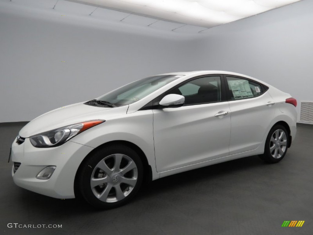2013 Elantra Limited - Shimmering White / Black photo #1