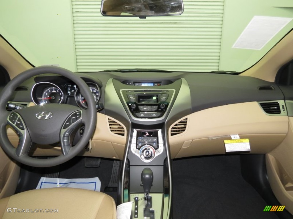 2013 Elantra GLS - Sparkling Ruby / Beige photo #3