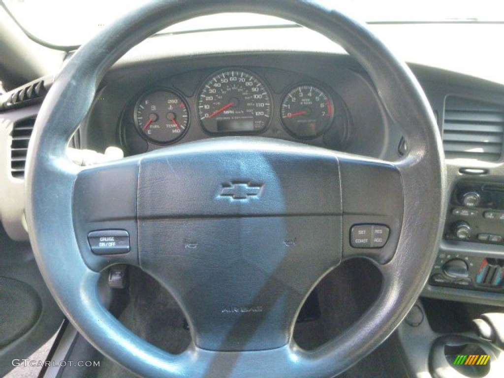 2003 Chevrolet Monte Carlo LS Ebony Black Steering Wheel Photo #79387481