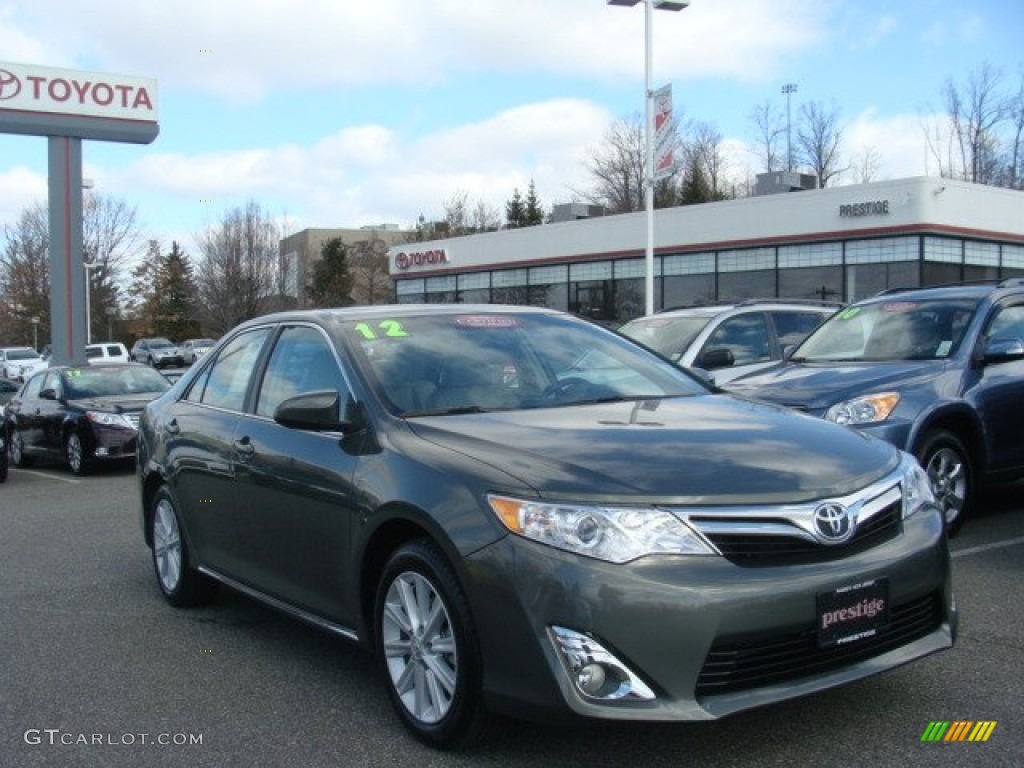 2012 Camry XLE - Cypress Green Pearl / Ivory photo #1