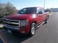 2007 Victory Red Chevrolet Silverado 1500 LT Crew Cab 4x4  photo #2