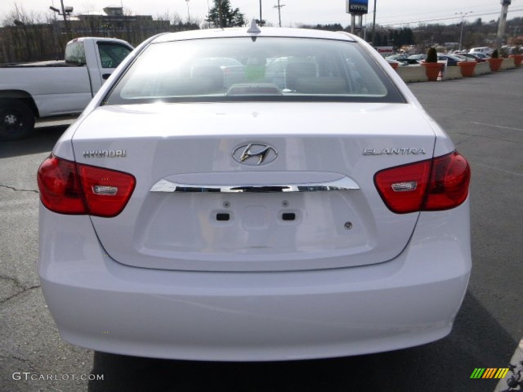 2010 Elantra GLS - Nordic White / Beige photo #4