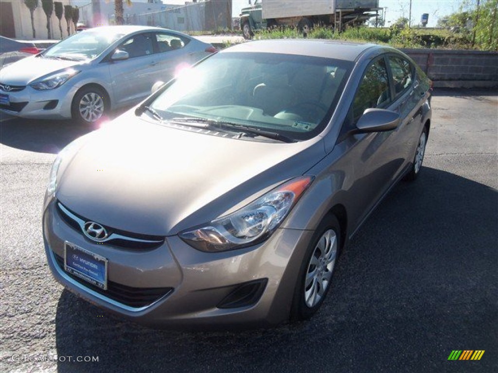 2012 Elantra GLS - Desert Bronze / Beige photo #2