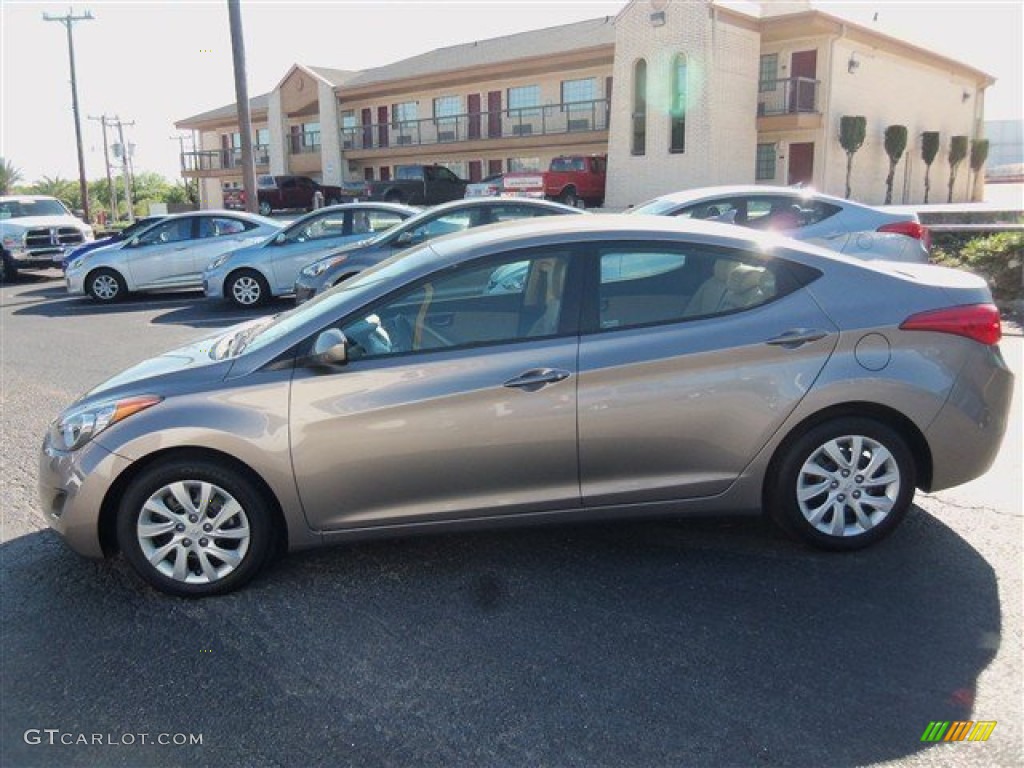 2012 Elantra GLS - Desert Bronze / Beige photo #4