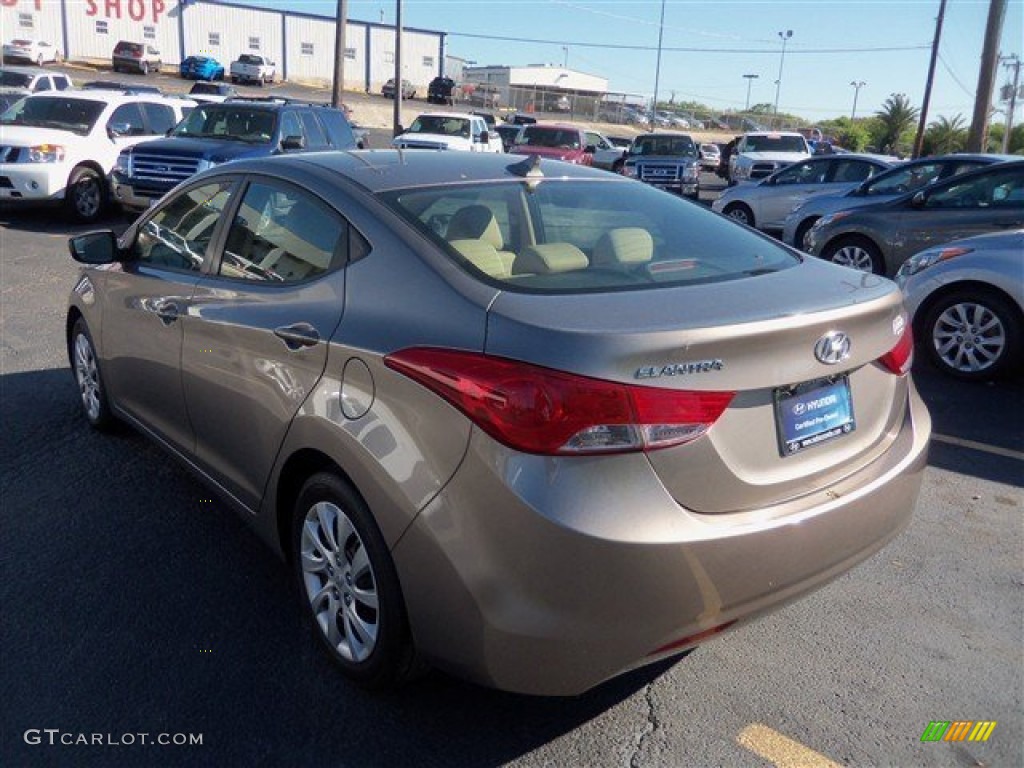2012 Elantra GLS - Desert Bronze / Beige photo #5