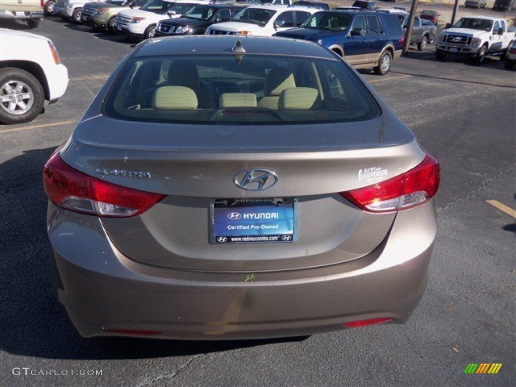 2012 Elantra GLS - Desert Bronze / Beige photo #6