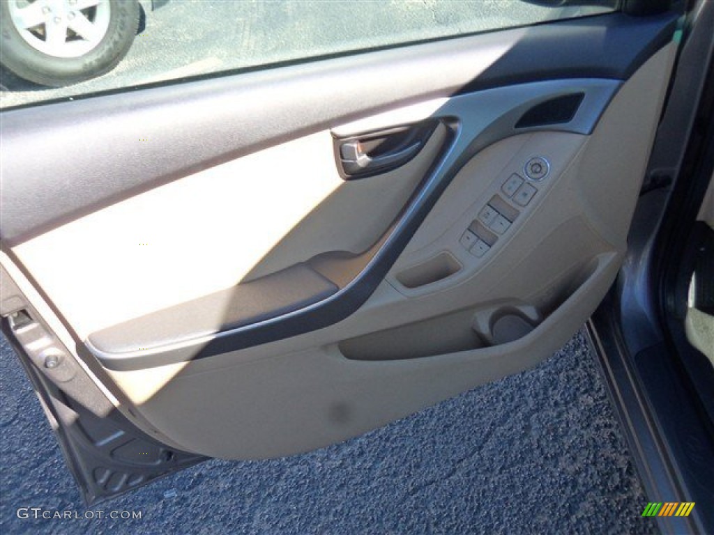 2012 Elantra GLS - Desert Bronze / Beige photo #7