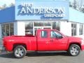 2008 Victory Red Chevrolet Silverado 1500 LS Extended Cab 4x4  photo #2