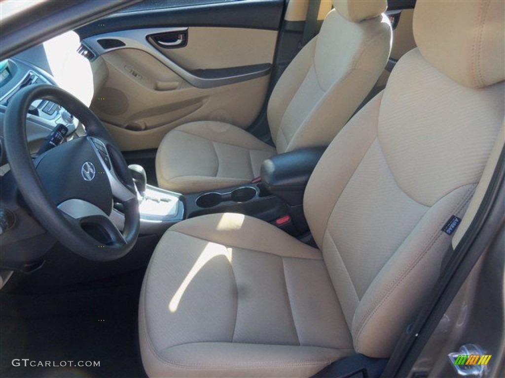 2012 Elantra GLS - Desert Bronze / Beige photo #9