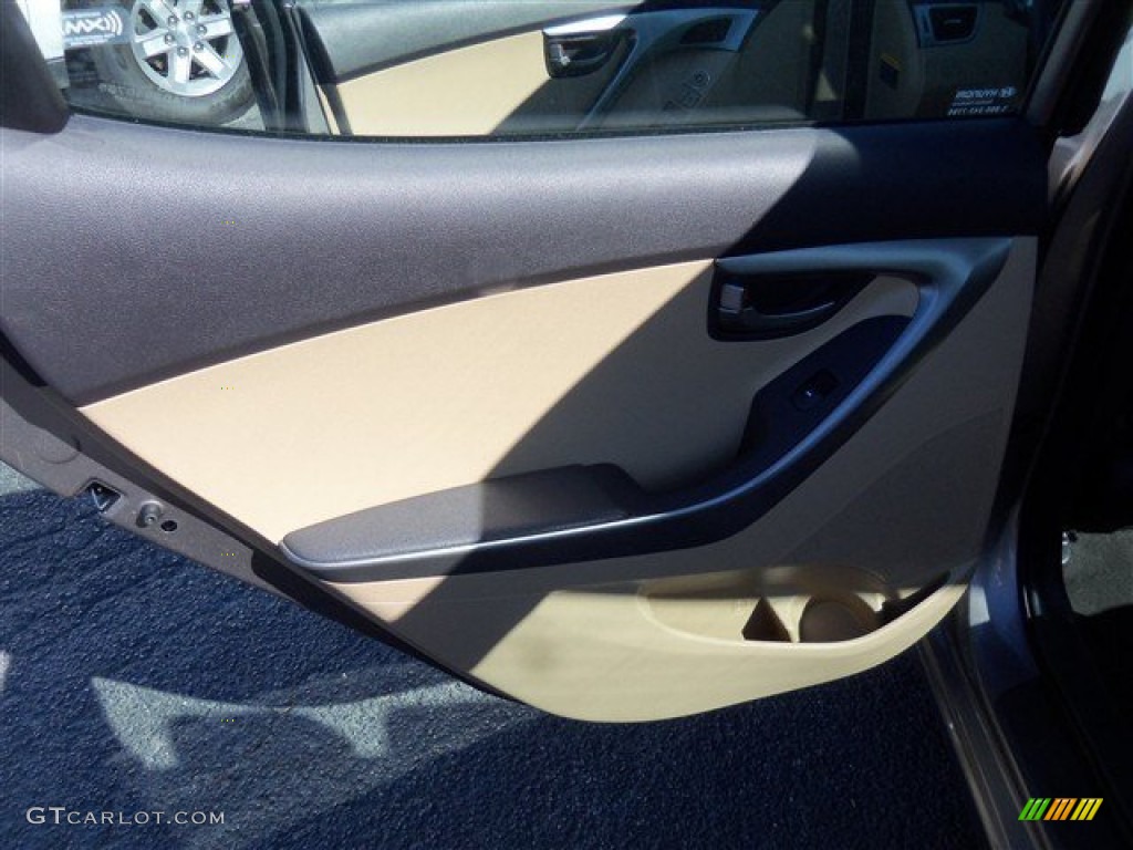 2012 Elantra GLS - Desert Bronze / Beige photo #10