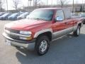 2001 Sunset Orange Metallic Chevrolet Silverado 1500 LS Extended Cab 4x4  photo #6