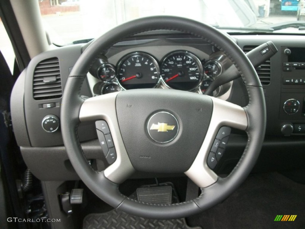 2012 Silverado 1500 LT Crew Cab 4x4 - Blue Topaz Metallic / Ebony photo #12