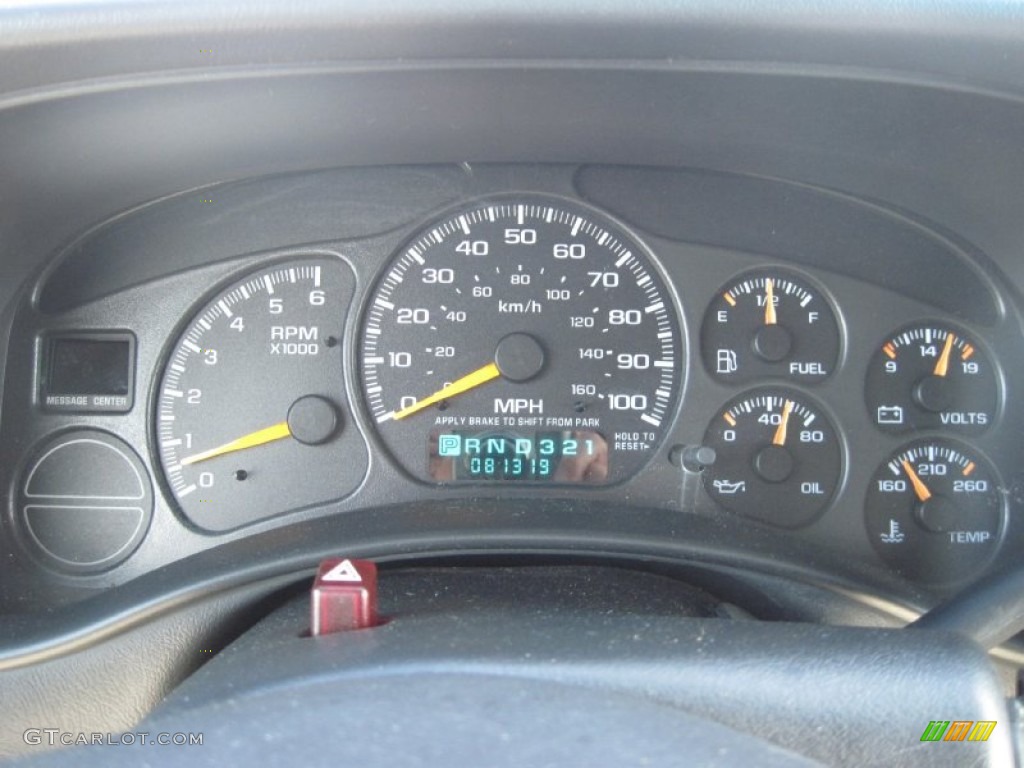 2001 Chevrolet Silverado 1500 LS Extended Cab 4x4 Gauges Photos