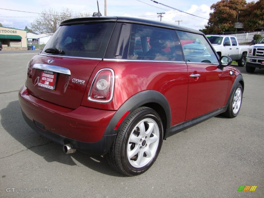 2009 Cooper Hardtop - Nightfire Red Metallic / Gravity Tuscan Beige Leather photo #7