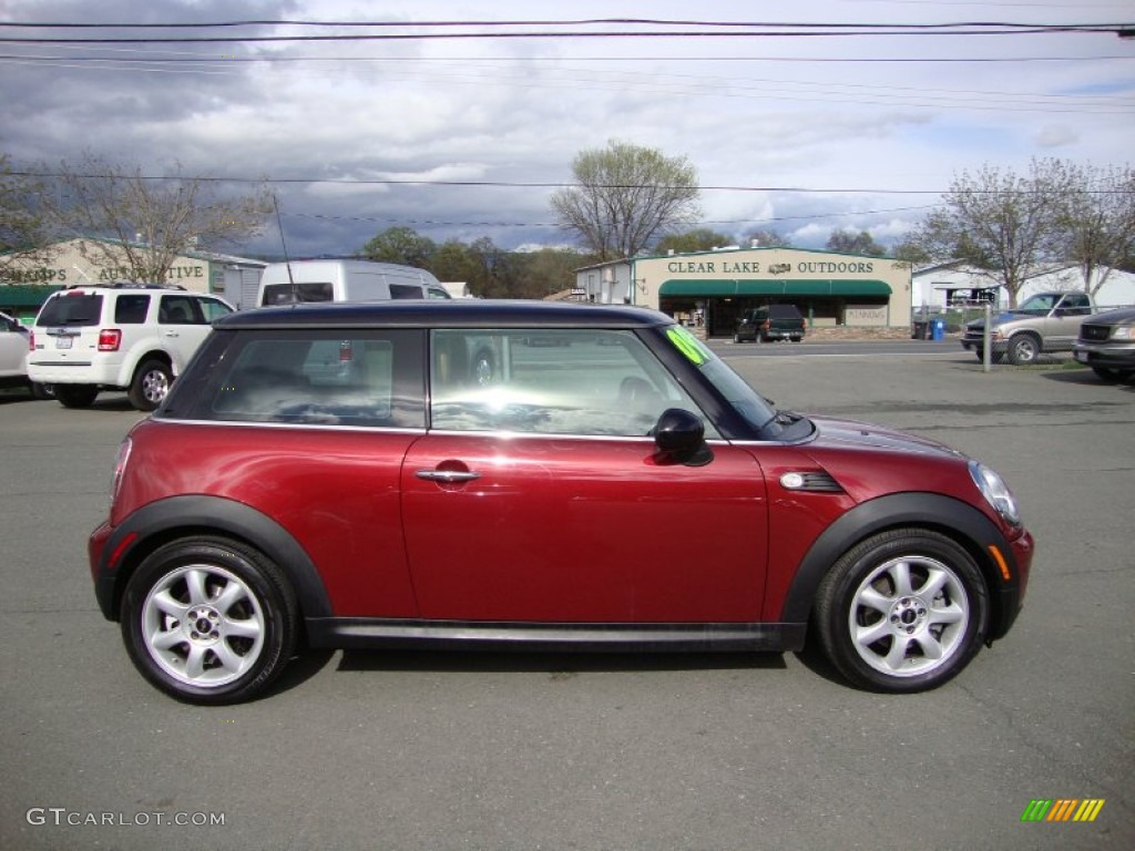 2009 Cooper Hardtop - Nightfire Red Metallic / Gravity Tuscan Beige Leather photo #8