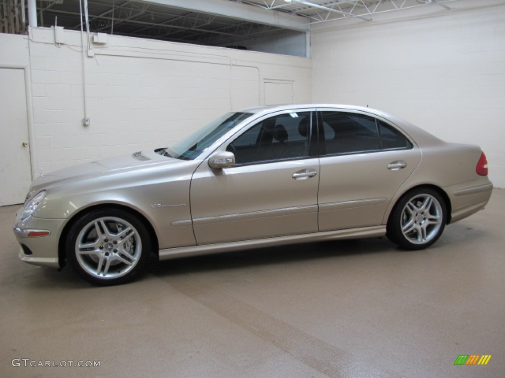 Desert Silver Metallic 2003 Mercedes-Benz E 55 AMG Sedan Exterior Photo #79396948