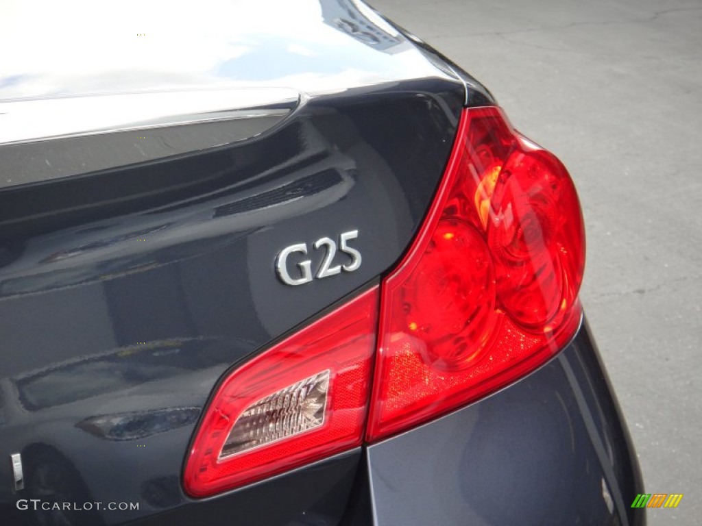 2011 G 25 Sedan - Blue Slate / Graphite photo #6