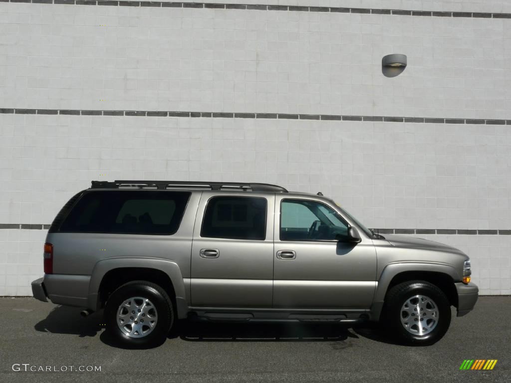 2003 Suburban 1500 Z71 4x4 - Light Pewter Metallic / Gray/Dark Charcoal photo #8