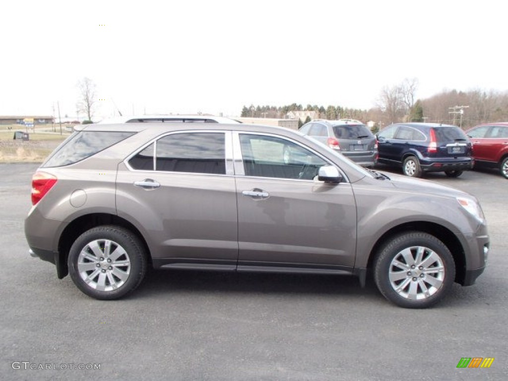 2010 Equinox LTZ AWD - Mocha Steel Metallic / Jet Black/Brownstone photo #5