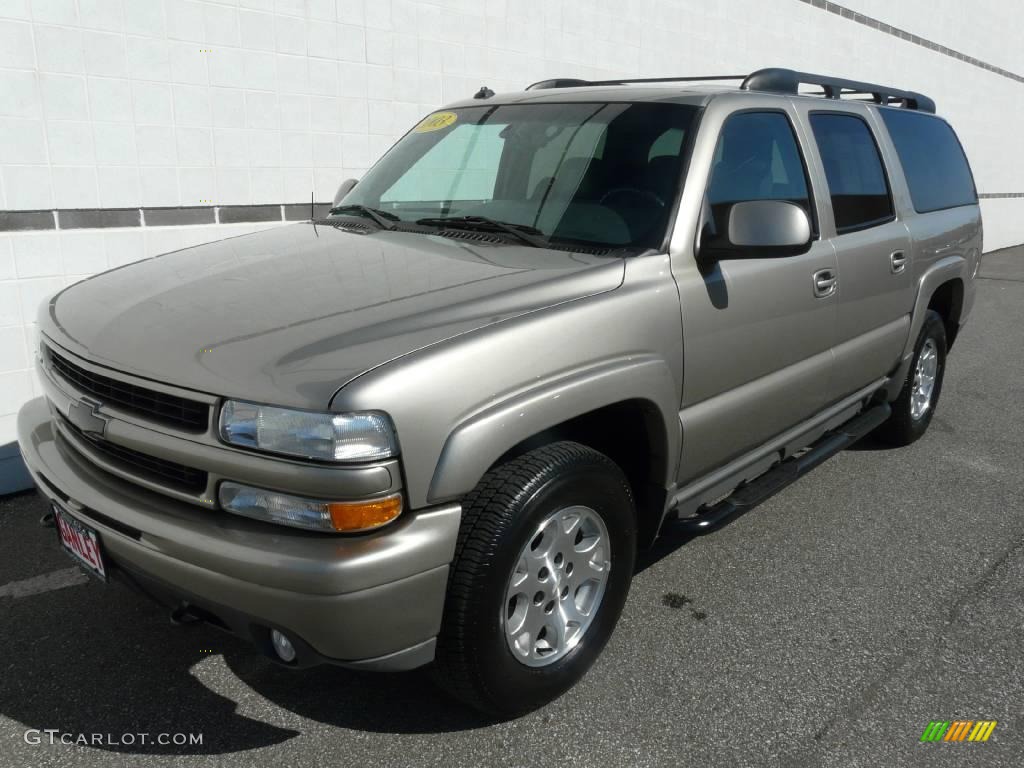 2003 Suburban 1500 Z71 4x4 - Light Pewter Metallic / Gray/Dark Charcoal photo #14