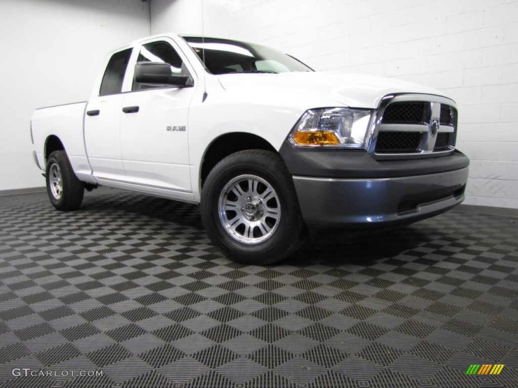 2010 Ram 1500 ST Quad Cab 4x4 - Stone White / Dark Slate/Medium Graystone photo #1