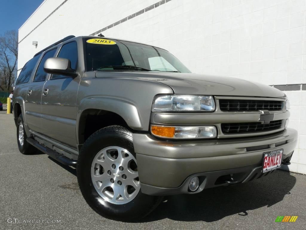 2003 Suburban 1500 Z71 4x4 - Light Pewter Metallic / Gray/Dark Charcoal photo #19