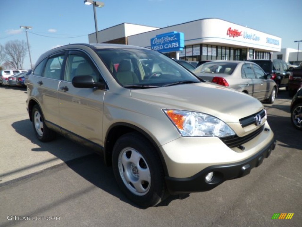 2009 CR-V LX 4WD - Borrego Beige Metallic / Ivory photo #1