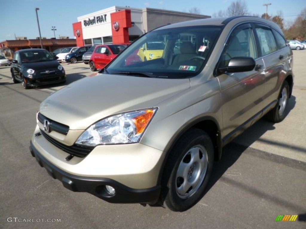 2009 CR-V LX 4WD - Borrego Beige Metallic / Ivory photo #3