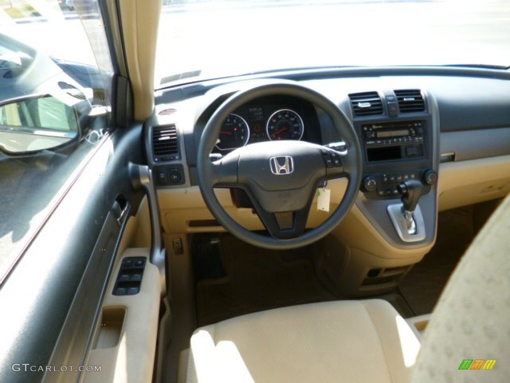 2009 CR-V LX 4WD - Borrego Beige Metallic / Ivory photo #14