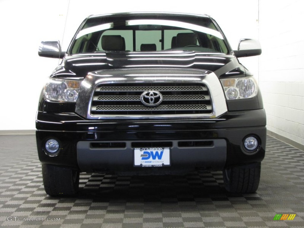 2007 Tundra Limited Double Cab 4x4 - Black / Graphite Gray photo #3