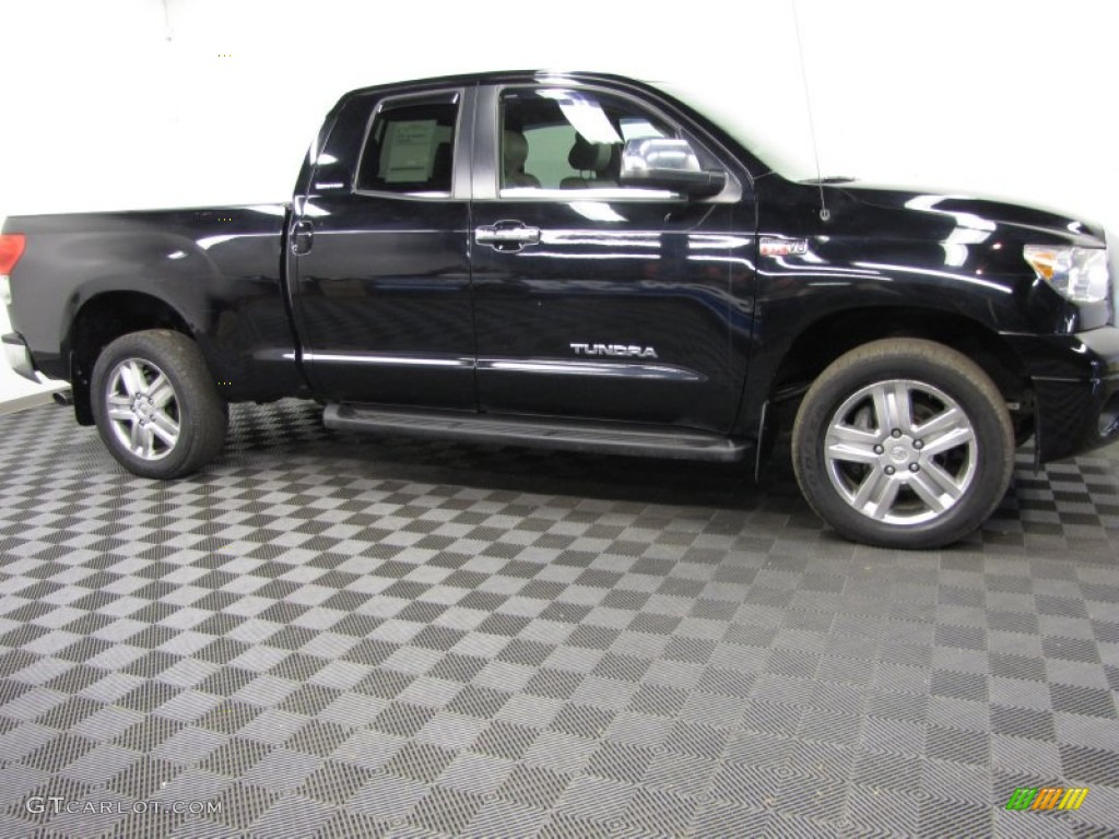 2007 Tundra Limited Double Cab 4x4 - Black / Graphite Gray photo #7