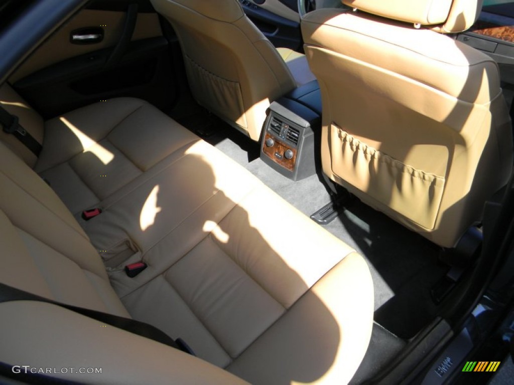 2008 5 Series 528xi Sedan - Deep Green Metallic / Natural Brown photo #13