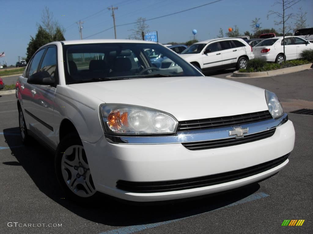 2005 Malibu Sedan - White / Gray photo #4