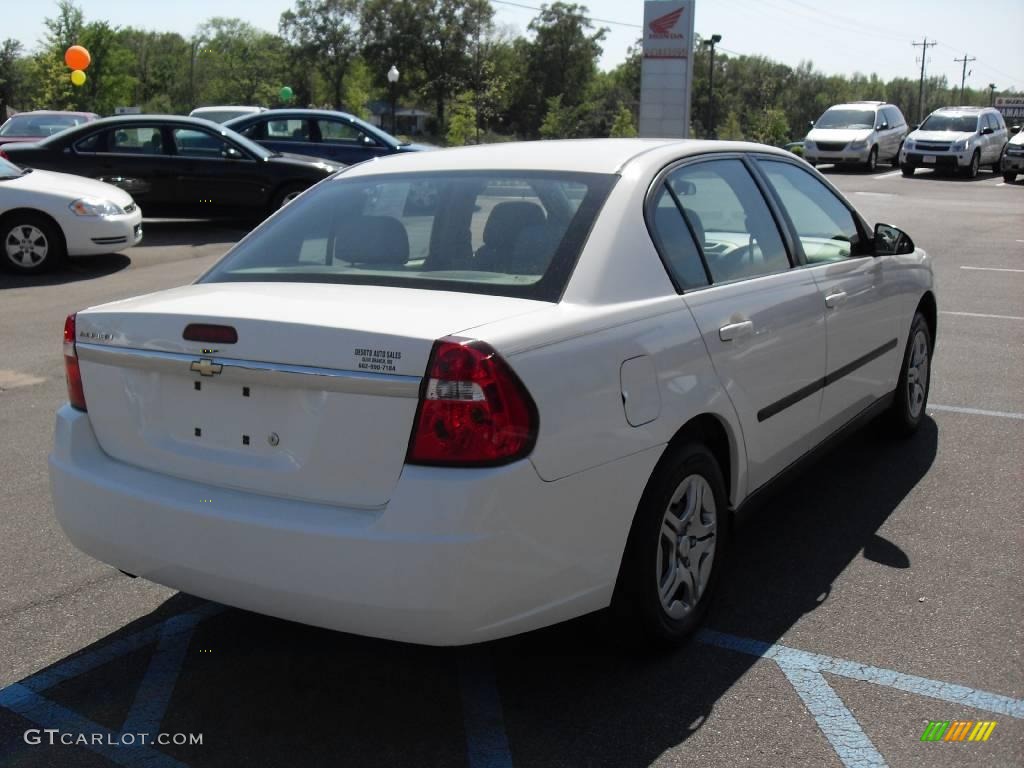 2005 Malibu Sedan - White / Gray photo #6