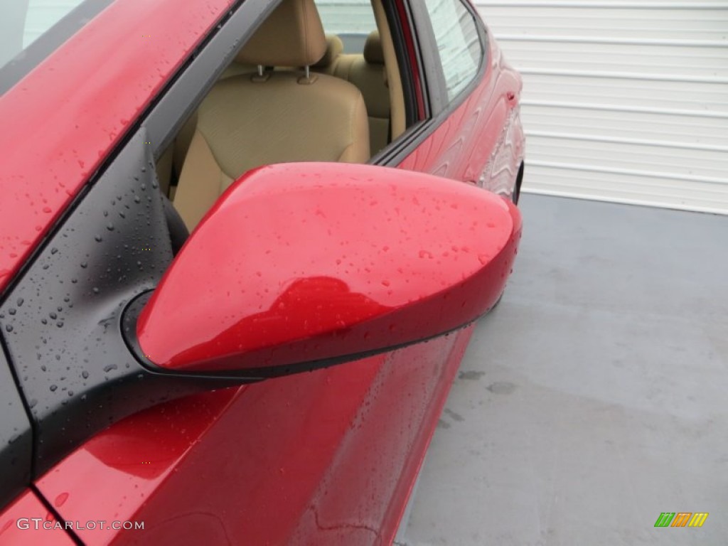 2013 Elantra GLS - Red Allure / Beige photo #14