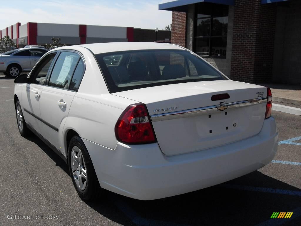 2005 Malibu Sedan - White / Gray photo #8