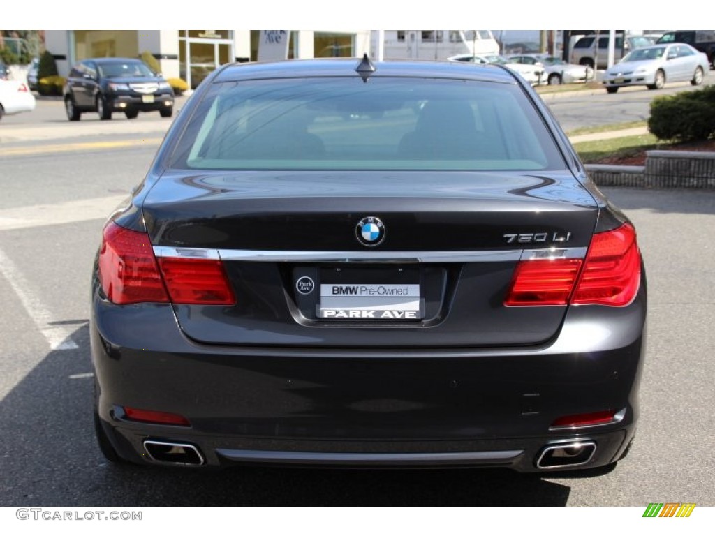 2012 7 Series 750Li xDrive Sedan - Dark Graphite Metallic / Black photo #6