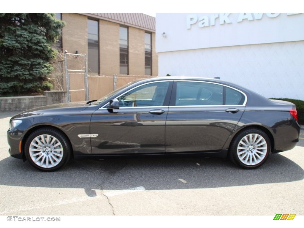 2012 7 Series 750Li xDrive Sedan - Dark Graphite Metallic / Black photo #8