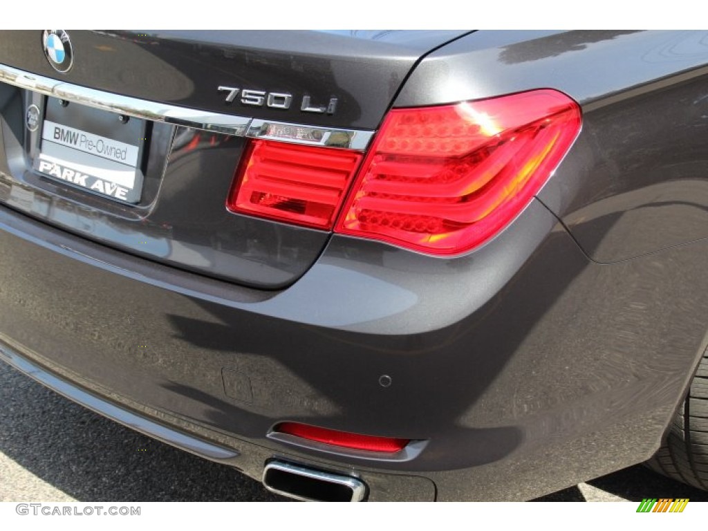 2012 7 Series 750Li xDrive Sedan - Dark Graphite Metallic / Black photo #22