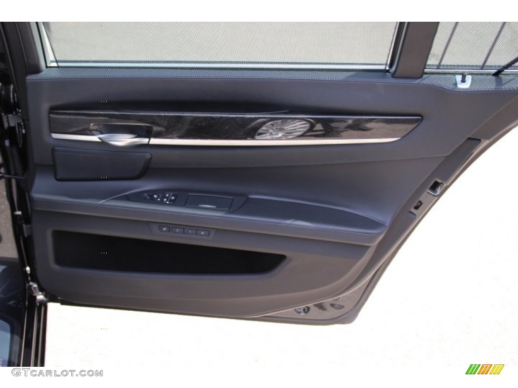 2012 7 Series 750Li xDrive Sedan - Dark Graphite Metallic / Black photo #23