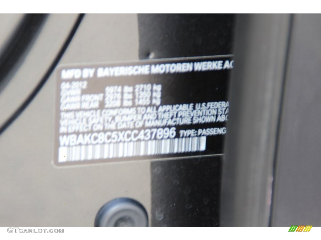 2012 7 Series 750Li xDrive Sedan - Dark Graphite Metallic / Black photo #34