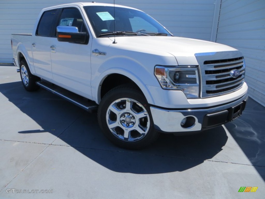 White Platinum Metallic Tri-Coat 2013 Ford F150 King Ranch SuperCrew Exterior Photo #79408187