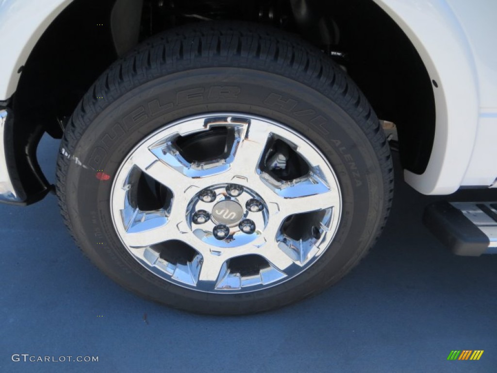 2013 F150 King Ranch SuperCrew - White Platinum Metallic Tri-Coat / King Ranch Chaparral Leather photo #13