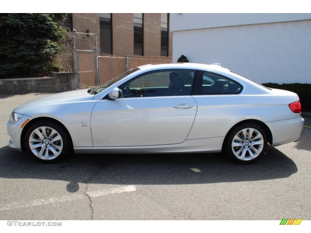 2011 3 Series 328i xDrive Coupe - Titanium Silver Metallic / Black photo #8