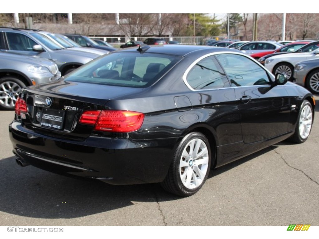 2011 3 Series 328i xDrive Coupe - Black Sapphire Metallic / Black photo #5