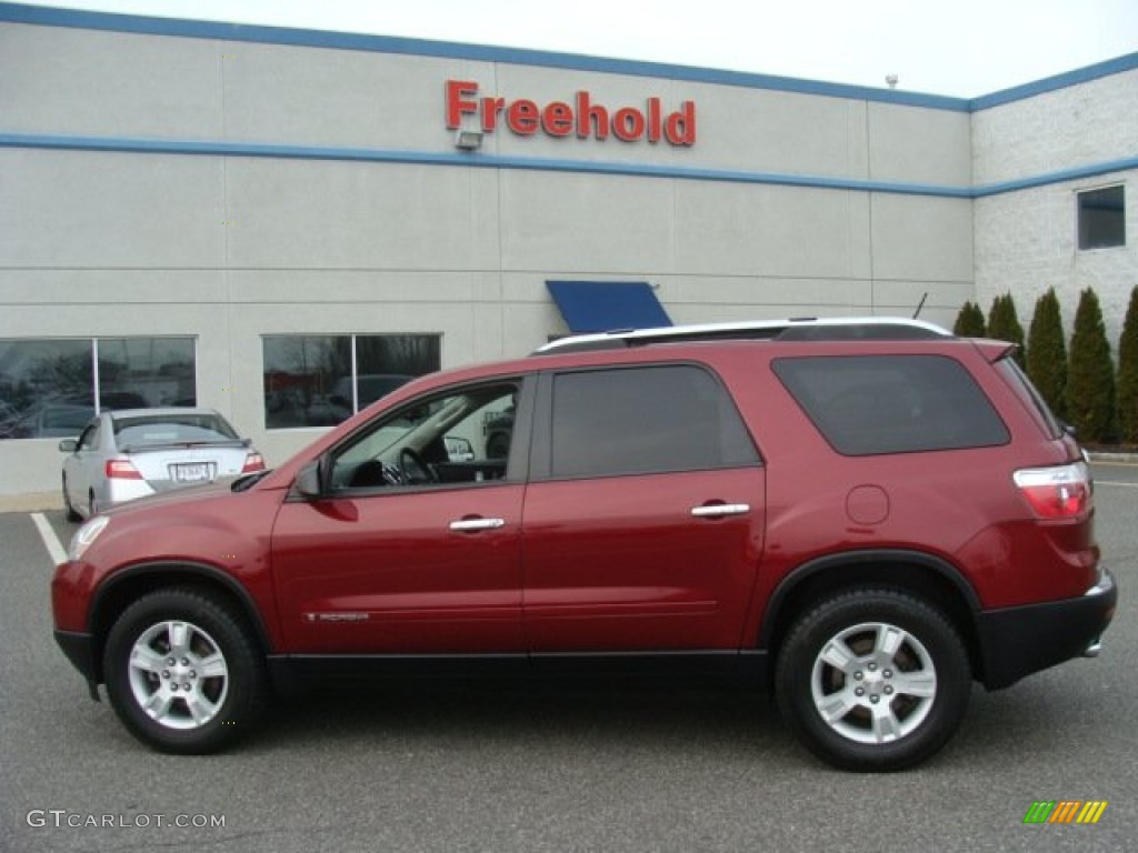 2007 Acadia SLE AWD - Red Jewel Tintcoat / Titanium photo #3