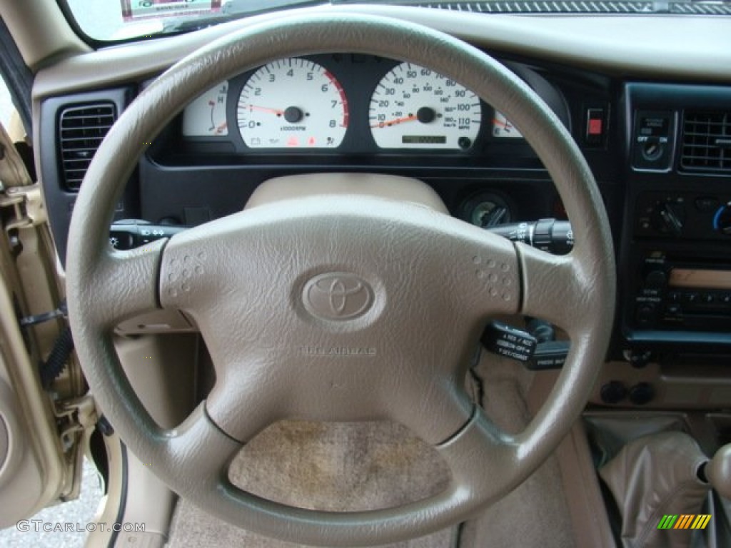 2002 Toyota Tacoma Xtracab Oak Steering Wheel Photo #79410224