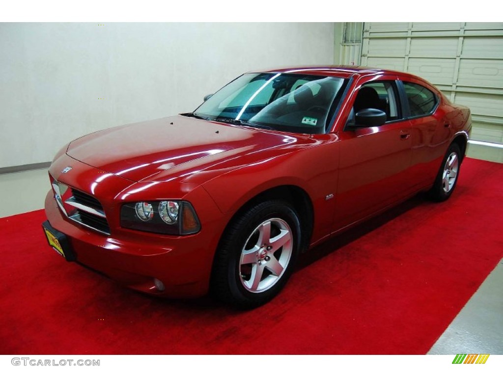 Inferno Red Crystal Pearl 2009 Dodge Charger SXT Exterior Photo #79410414